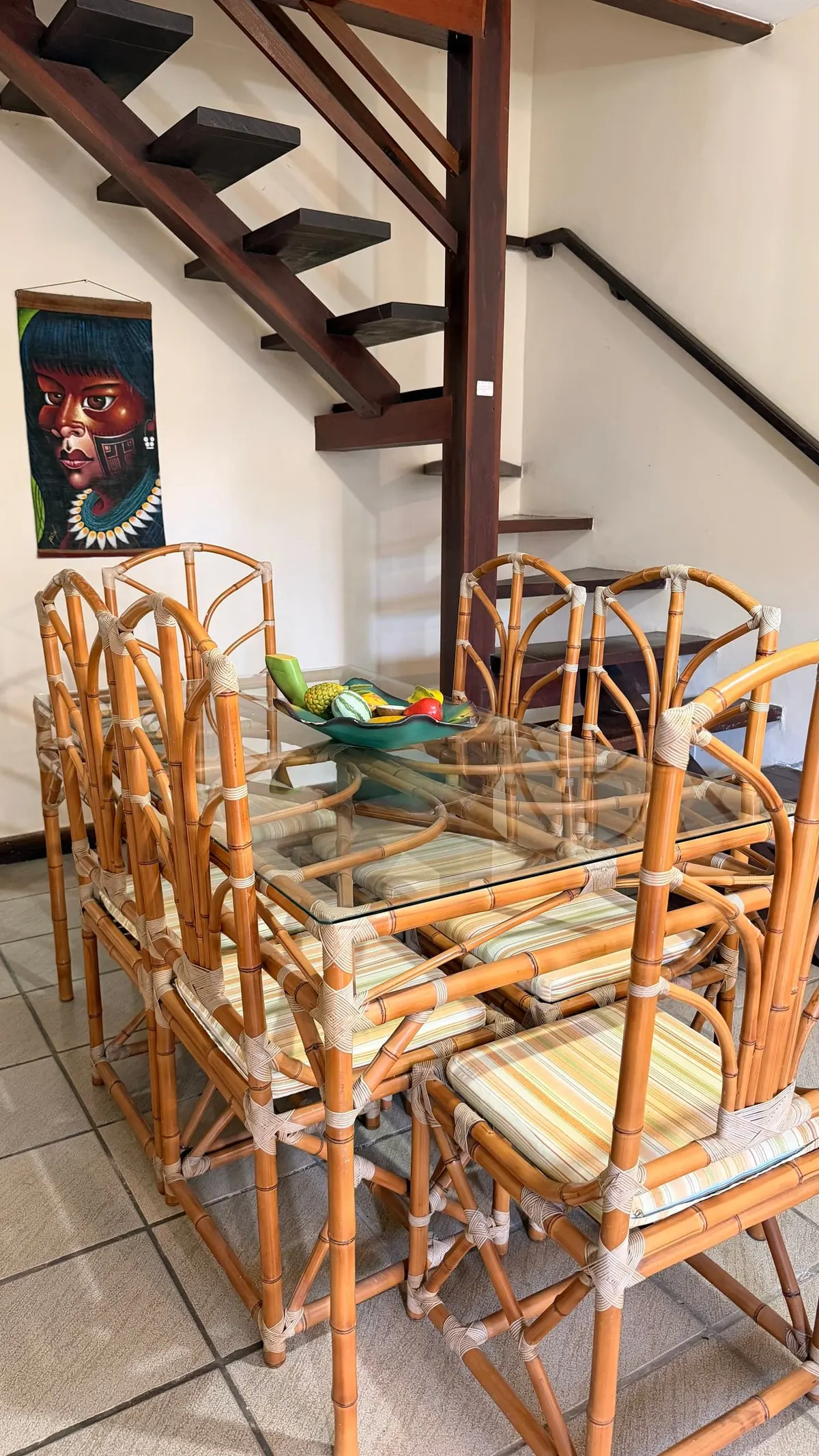 A mesa de jantar